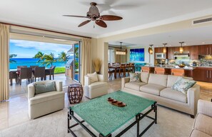 TV, DVD player, stereo