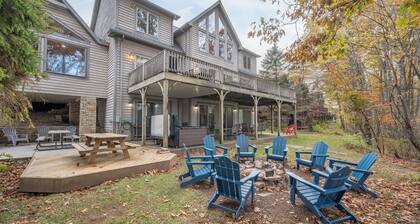 Lakefront Chalet w/ Pool, Private Dock, & Hot Tub