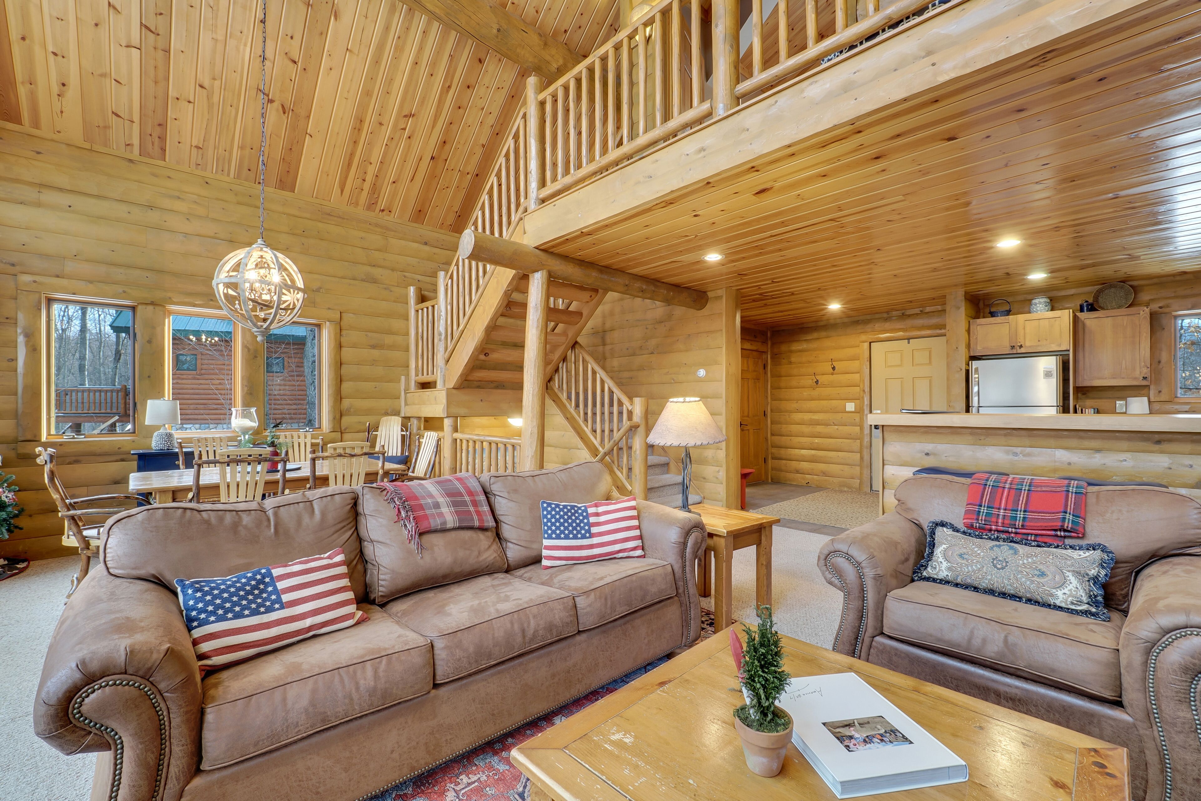 Télévision, cheminée, lecteur de DVD