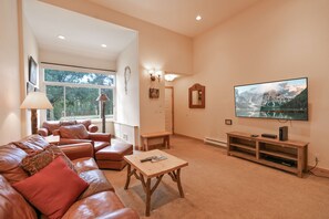 TV, fireplace - Cedars Slopeside Townhome: Ski-In, Ski-Out (Breckenridge)