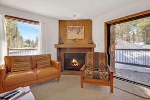 Flat-screen TV, fireplace - Affordable Ski Condo with Rustic Charm: Ski-In Access, Close to Main St dba12 (Breckenridge)