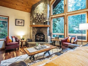 TV, fireplace, video games, offices