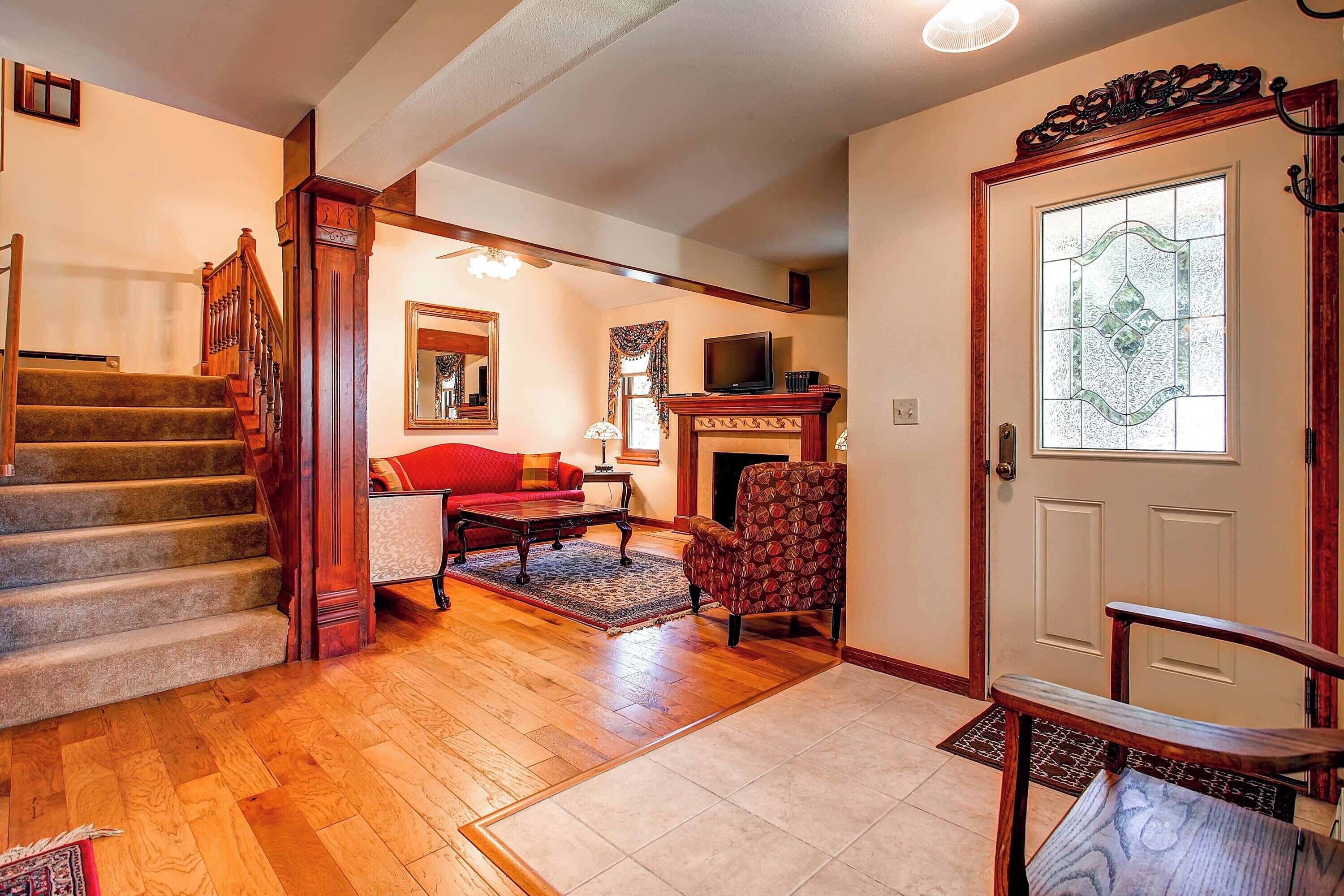 Televisión, chimenea