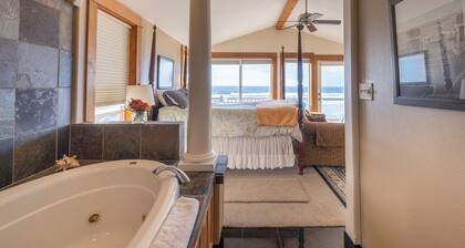 Enjoy watching kids flying kite on the beach