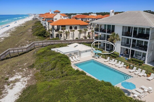 Pool - Palms of Dune Allen 108 - Oceanfront Condo in 30A with Pool & Beach Access (Santa Rosa Beach)