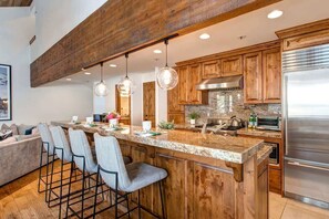 Fridge, microwave, oven, stovetop - Abode on Doe Pass, pool, Deer Valley retreat (Park City)