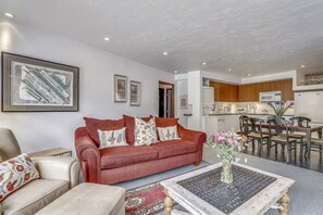 TV, fireplace, DVD player, video library - Spacious Top Floor Condo in Aspen (Aspen)