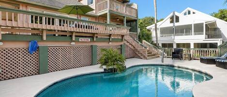 A heated pool
