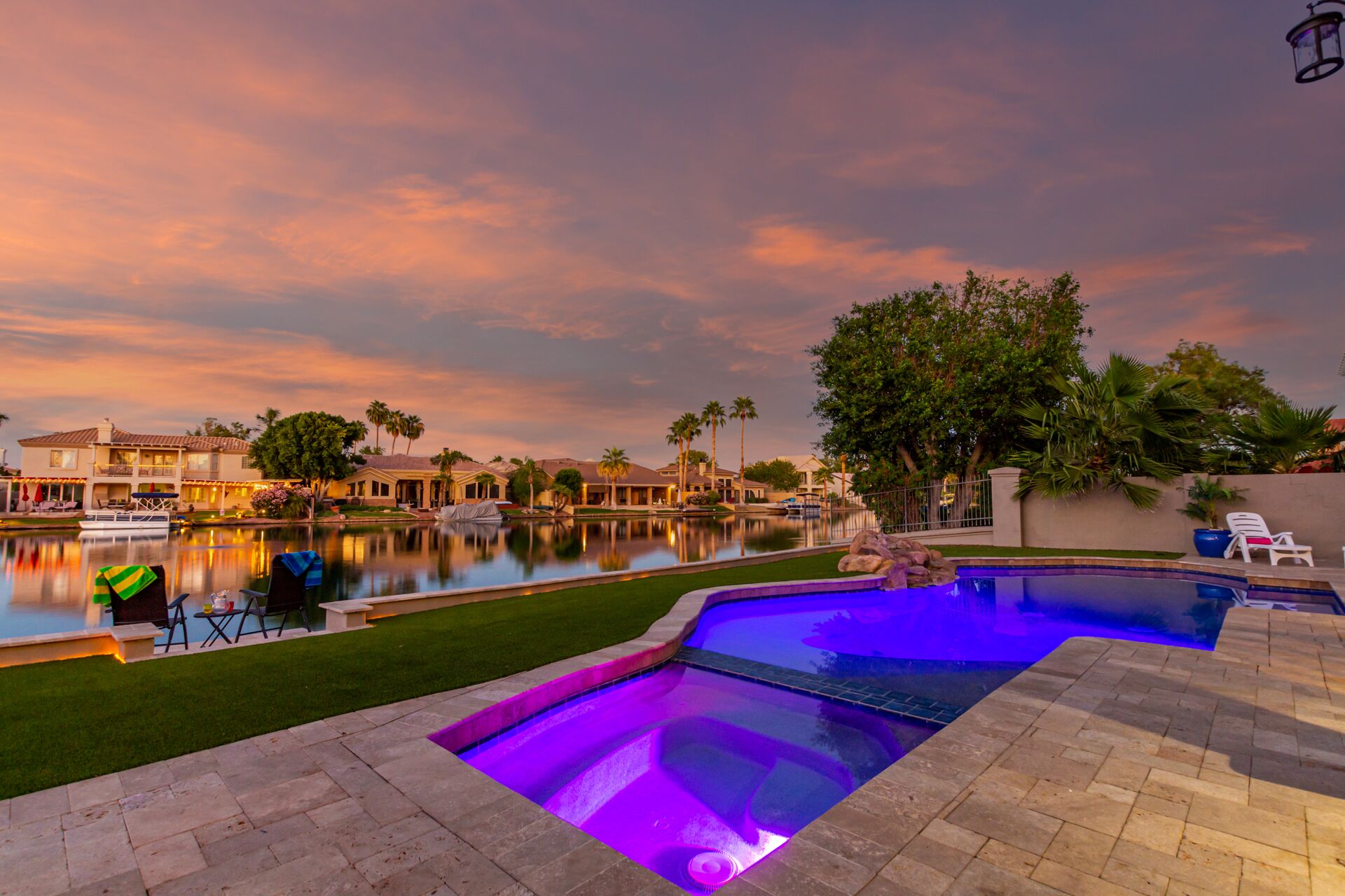 Luxury Waterfront Home w/GAME ROOM & HEATED POOL