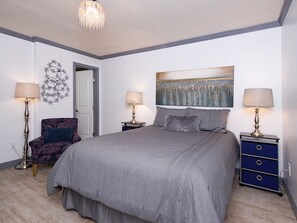 1 bedroom, iron/ironing board, WiFi, bed sheets - Beachview 223 | 1BR Gulf Shores Condo for Two | Walk-to-Beach Location (Gulf Shores)