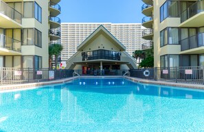 A heated pool