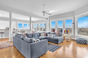 Smart TV, fireplace, video games, DVD player - Spacious Sound Front Home with Private Pool! (Wrightsville Beach)