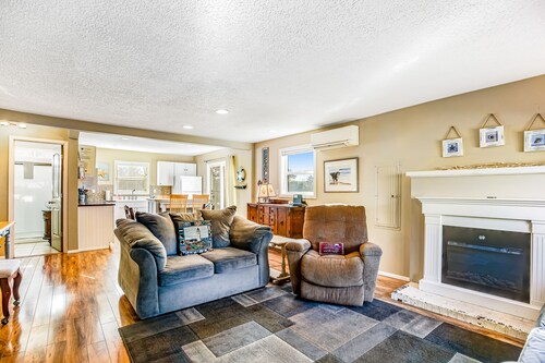 Updated Dog-Friendly Cottage with Outdoor Firepit, Five Blocks from the Beach