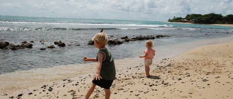 Sun loungers, beach towels