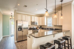 Fridge, microwave, oven, stovetop - Newly-Built, Dog-Friendly Home with Shared Pool - Walk to Beach & Dining (Key West)