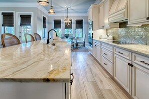 Oven, stovetop, dishwasher, toaster