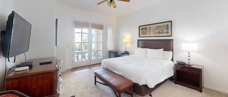 Desk, iron/ironing board, WiFi, bed sheets