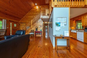 Smart TV, fireplace, table football, ping pong