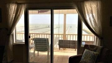 TV, foosball, stereo