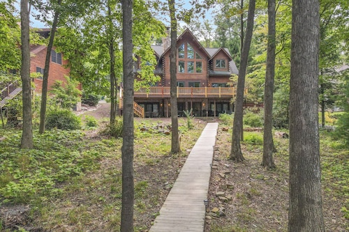 Timberlodge- Suuri Lakefront Home w / Yksityinen sisäuima-allas