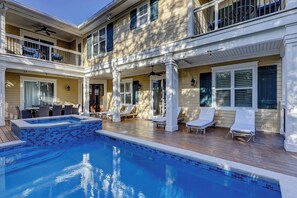 A heated pool