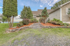 Property grounds - Lakefront home with 17 acres - amazing water views, sauna, inviting deck (North Hero)