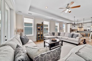 Smart TV, DVD player, ping pong - Tuxedo Flats by GSVR | Beachside w/ Dual Living Areas & Backyard w/ Pools + FREE Activities/Golf (Gulf Shores)