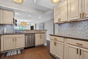 Coffee/tea maker, fridge, microwave, oven - Ocean One 504 -Must See!! Renovated July 2026 Beachside 5th Floor Condo (Hilton Head Island)