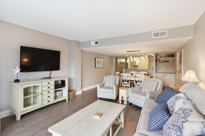 TV, DVD player - Ocean One 504 -Must See!! Updated Beachside 5th Floor Condo (Hilton Head Island)