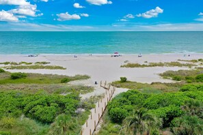 On the beach - Sanddollar #C104 is a Beachfront Vacation Rental on Sanibel Island (Sanibel Island)