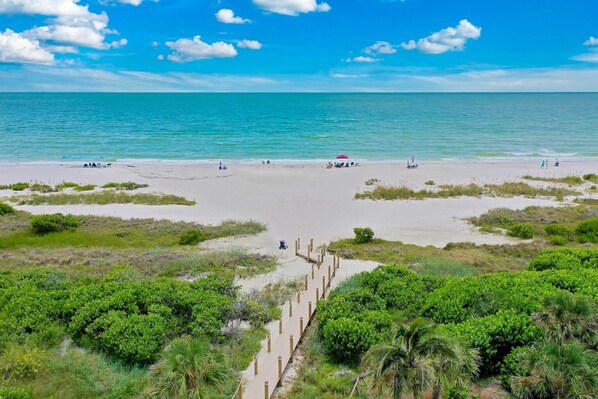 On the beach - Sanddollar #C104 is a Beachfront Vacation Rental on Sanibel Island (Sanibel Island)