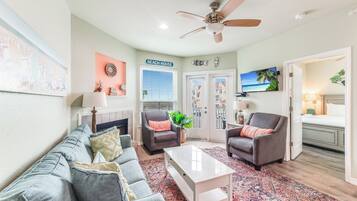 Télévision à écran plat, espaces bureaux