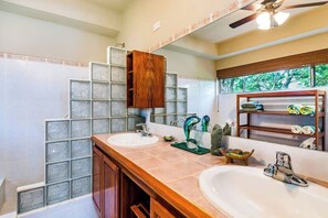 Hair dryer, towels