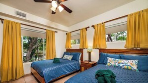 2 bedrooms, iron/ironing board, travel crib, WiFi (free)