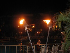 A heated pool