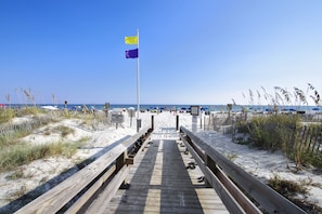 Aan het strand