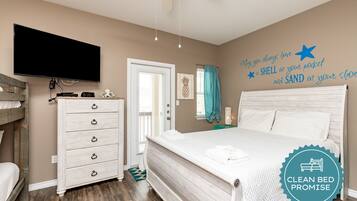 2 soverom, strykejern/-brett, wi-fi (inkludert) og sengetøy