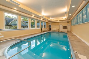 Indoor pool, a heated pool