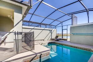 A heated pool