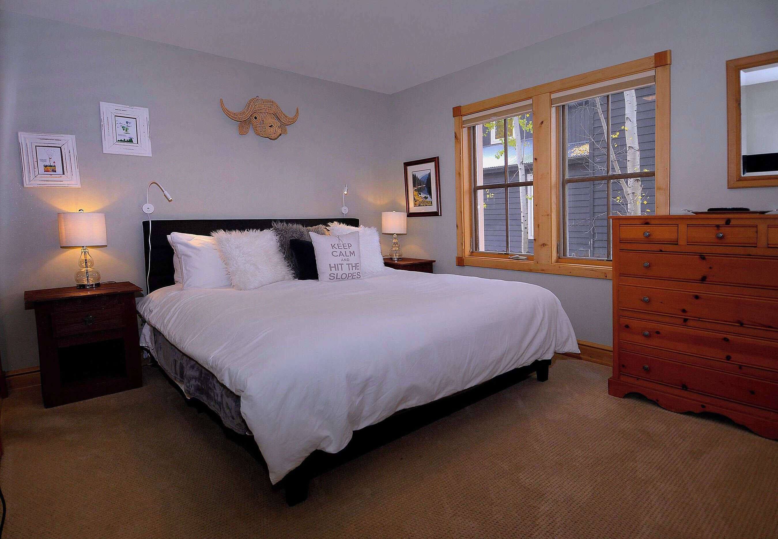 2 bedrooms, iron/ironing board, travel crib, WiFi