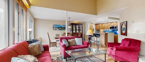 Televisie en een open haard