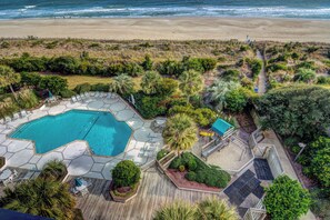 Pool - Station One - 6J Beach Haven- Oceanfront condo with pool, tennis, beach (Wrightsville Beach)