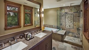 Hair dryer, towels, soap, shampoo - One Steamboat Place "Sage Creek" #105  3BR (or 2Br or 1BR) ski-in/ski-out luxury (Steamboat Springs)