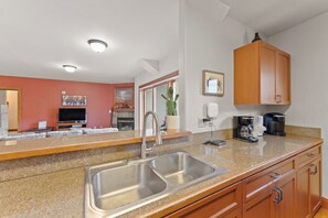 Fridge, microwave, oven, stovetop - Condo w/ Mountain and Ski Slope Views, Close to Base Area & River Run Village (Keystone)