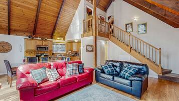 Télévision à écran plat, livres, chaßne hi-fi