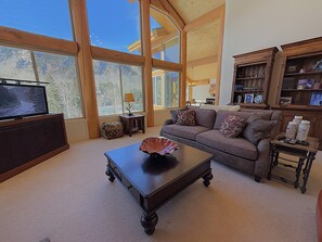 Smart TV, chimenea, videojuegos y reproductor de DVD