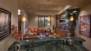 House, 4 Bedrooms | Living area | Flat-screen TV, fireplace - The Ledges South (Steamboat Springs)
