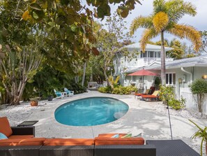 A heated pool