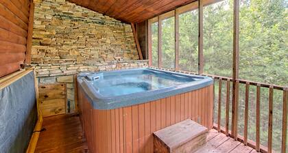 Koiraystävällinen mökki w / upea vuoristomaisema, poreallas, ilmakiekko, vesiputous ulkona