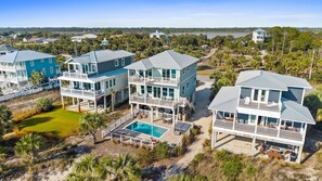 Exterior - Pelican Palms: 4 BR IP Beachfront Home- Sleeps 14, Pet Friendly, Priv. Pool! (Port St. Joe)